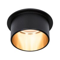 PAULMANN Vestavn� sv�tidlo LED Gil 6W �ern� mat zlat� IP44 2.700K 3-krokov�-stm�vateln� 933.78