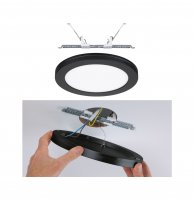 PAULMANN LED vestavné svítidlo 2v1 Cover-it kruhové 225mm 4000K černá PAULMANN LED vestavné svítidlo 2v1 Cover-it kruhové 225mm 4000K černá