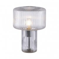 PAUL NEUHAUS stoln� lampa transparentn�, sklo tvaru houby, pr.25cm, vyp�na�