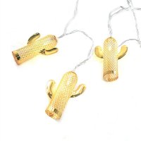 ACA Lighting "kovov� dekora�n� �et�z (kaktus)� 10 LED dekora�n� �et�z na baterie (2xAA) tepl� b�l� IP20 135+30cm �ir� p��vodn� kabel CACTUS10WW2A