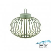 JUST LIGHT LED stoln� lampa pr�m�r 36cm zelen� na baterie USB IP44 stm�vateln� dotykem 2700K LD 19304-43