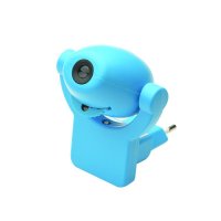 ACA Lighting LED no�n� lampi�ka do z�suvky 0,7W 6 obr�zk� prom�tan�ch na st�nu, sv�teln� senzor, modr� plast 230V IP20 SF18012LEDB