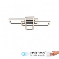 LEUCHTEN DIREKT is JUST LIGHT LED stropn� sv�tidlo �ern� Switchmo 3-krokov� stm�v�n� pam�ov� funkce krokov� stm�vateln� 3000K LD 14697-18
