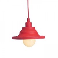 RENDL AMICI z�v�sn� silikonov� lampa �erven� 230V E27 42W R10619