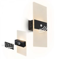 BRILONER Aura n�st�nn� sv�tidlo - 2,5W, 100lm, nab�jec�, LED, s pohybov� �idlo, �ern� 3888015