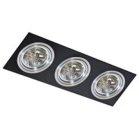 AZzardo AZ0775 podhledové svítidlo Siro 3 černá/hliník AZzardo AZ0775 podhledové svítidlo Siro 3 černá/hliník