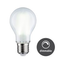 PAULMANN LED Filament ��rovka b�l�/mat 9W E27 denn� b�l� stm�vateln� 288.16