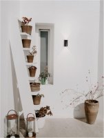 NOVA LUCE venkovn� n�st�nn� sv�tidlo AZAR �ern� hlin�k a akryl LED 2x2W 3000K 500mA 100-240V 68st. IP54 sv�tlo nahoru a dol� 9026116