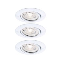PAULMANN LED vestavn� sv�tidlo Base GU10 Flat v�klopn� 3x4W 230V 2700K b�l�