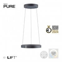 PAUL NEUHAUS LED závěsné svítidlo PURE E-Clipse šedá elektrické 2700-5000K PN 2560-15 PAUL NEUHAUS LED závěsné svítidlo PURE E-Clipse šedá elektrické 2700-5000K PN 2560-15