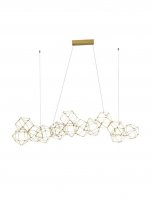 NOVA LUCE z�v�sn� sv�tidlo NEBULA zlat� kov LED 67.2W 230V 3000K IP20 9186814