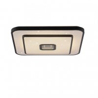 JUST LIGHT LED stropn� sv�tidlo TURANUS, �ern�, hranat�, 50 cm, hv�zdn� nebe 3000K