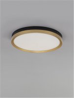 NOVA LUCE stropn� sv�tidlo MR JOHN �ern� a mosaz zlat� LED 25.2W 3000K 9695236