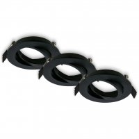 BRILONER Biwa vestavn� bodov� sv�tidlo 68mm 3ks sada - 230V, GU10 patice, max. 7W, �ern� 7628035