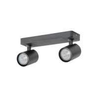 Stropn� a n�st�nn� p�isazen� bodov� sv�tidlo AZzardo Exo 2 black AZ3195 GU10 2x35W IP20 25cm �ern�