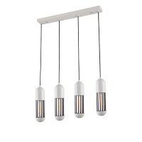 ACA Lighting z�v�sn� sv�tidlo 4XE27 b�l� kov 65X8XH120CM LAB HM174P65WH