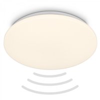 BRILONER Walk LED stropn� sv�tidlo IP54, 3m dosah �idla, pohybov� �idlo, b�l� 3828016