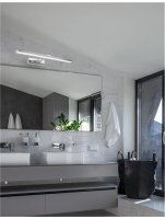 NOVA LUCE nástěnné svítidlo nad zrcadlo ROSA chromovaný hliník a akryl LED 18W 230V 4000K IP44 8142281 NOVA LUCE nástěnné svítidlo nad zrcadlo ROSA chromovaný hliník a akryl LED 18W 230V 4000K IP44 8142281