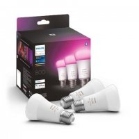 Hue Bluetooth LED White and Color Ambiance set 3ks ��rovek Philips 8719514328389 E27 A60 3x6,5W 3x800lm 2000-6500K RGB b�l� stm�vateln�