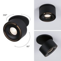 PAULMANN Vestavné svítidlo LED Spircle černá mat 8,0W 3.000K 36° 933.70 PAULMANN Vestavné svítidlo LED Spircle černá mat 8,0W 3.000K 36° 933.70
