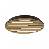 JUST LIGHT LED stropn� sv�tidlo AKUSTIK, d�evo, p��rodn�, kruhov� 3000K