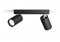 Philips Idris bodov� koupelnov� sv�tidlo 2x GU10 5W bez zdroje 24cm IP44, �ern�