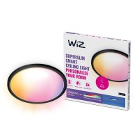 WiZ SuperSlim stropní LED svítidlo 22W 2600lm 2700-6500K RGB IP20 42cm, černé WiZ SuperSlim stropní LED svítidlo 22W 2600lm 2700-6500K RGB IP20 42cm, černé