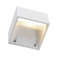 BIG WHITE LOGS WALL, venkovn� n�st�nn� sv�tidlo, LED, 3000K, IP44, hranat�, b�l�, 8�W 232101