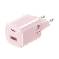 Solight 33W GaN fast charge USB-A + USB-C adapt�r, r��ov� DC75P