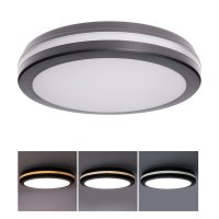 Solight LED osv�tlen� Gari, 26W, 2340lm, 3CCT, IP65, 30cm, �ern� WO820-B