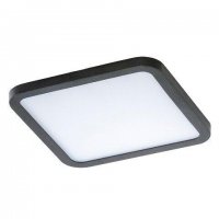 LED Stropn� z�pustn� bodov� sv�tidlo AZzardo Slim 15 Square 3000K IP44 black AZ2836 12W 1000lm 3000K IP44 14,5cm �tvercov� �ern�
