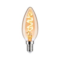 PAULMANN Vintage Edition LED sv��ka E14 230V 4W 1800K stm�vateln� zlat�