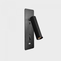 KOHL-Lighting SIGN zapuštěné svítidlo do zdi se čtecí lampou černá 3 W CRI >80 3000K Non-Dimm KOHL-Lighting SIGN zapuštěné svítidlo do zdi se čtecí lampou černá 3 W CRI >80 3000K Non-Dimm