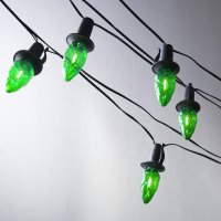 Prodloužení pro venkovní soupravu LED Filament Šiška zelená, černá kabeláž, bez trafa Prodloužení pro venkovní soupravu LED Filament Šiška zelená, černá kabeláž, bez trafa