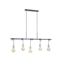 LEUCHTEN DIREKT is JUST LIGHT Závěsné svítidlo v matné černé a zlaté v moderním vintage stylu LEUCHTEN DIREKT is JUST LIGHT Závěsné svítidlo v matné černé a zlaté v moderním vintage stylu