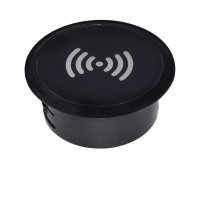 Solight bezdr�tov� 15W vestavn� nab�je�ka, �ern� DC65BW