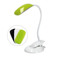 Solight LED stm�vateln� lampi�ka 2v1, podstavec i klip, 5W 4000K, 3 barevn� kryty WO42