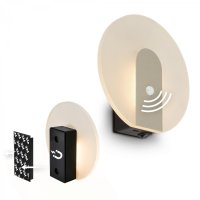 BRILONER Taro n�st�nn� sv�tidlo - 2,5W, 100lm, bezdr�tov�, LED, s pohybov� �idlo, matn� nikl 3889012