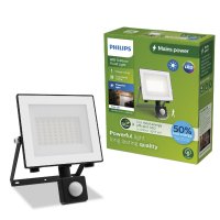 Philips Lois UltraEfficient venkovn� LED reflektor Flood Light se senzorem 14W 2600lm 3000K IP65, antracit
