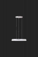 OSMONT CAR66387 CARINA LE2 z�v�sn� sklen�n� sv�tidlo st��brn� / b�l� IP40 3000 K 46W LED DALI