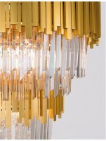 NOVA LUCE z�v�sn� sv�tidlo GRANE zlat� kov a k�i���l E14 20x5W 230V IP20 bez ��rovky 9050120