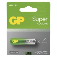 EMOS Alkalick� baterie GP Super AA (LR6), 4 ks B01214