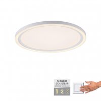 LEUCHTEN DIREKT is JUST LIGHT LED stropn� sv�tidlo b�l� kruhov� ovl�d�n� vyp�na�em tepl� b�l� pam�ov� funkce 3000K LD 14883-16