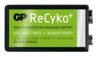 Nabíjecí baterie GP Recyko+ 155 mAh 9V Nabíjecí baterie GP Recyko+ 155 mAh 9V