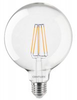 CENTURY LED FILAMENT GLOBE 125mm �IR� 10W E27 6000K 1521Lm 360d 125x174mm IP20 CEN ING125-102760