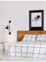 NOVA LUCE n�st�nn� sv�tidlo VIRGO �ern� a mosazn� kov E27 1x12W 230V IP20 bez ��rovky 9420850