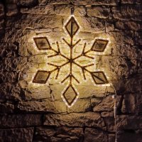 DecoLED LED světelná vločka IX, sada na VO 3D tisk, 72 cm, teple bílá DecoLED LED světelná vločka IX, sada na VO 3D tisk, 72 cm, teple bílá