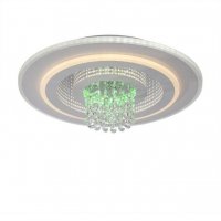 JUST LIGHT LED stropn� sv�tidlo TOLAGO, b�l�, s tunelov�m efektem a k�i���lem RGB/3000-6500K