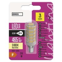 EMOS Lighting LED ��rovka Classic JC A++ 4,5W E14 tepl� b�l� 1525731208