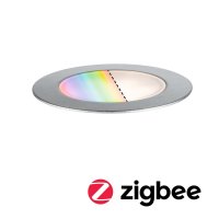 PAULMANN Plug & Shine LED zemn� sv�tidlo Smart Home Zigbee Floor RGBW samostatn� sv�tidlo IP67 RGBW 2W ocel 947.51